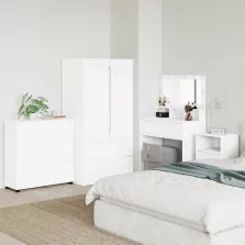   vidaXL Tárolószekrény Magas Fényű Fehér 80 x 48 x 57 cm Faanyag