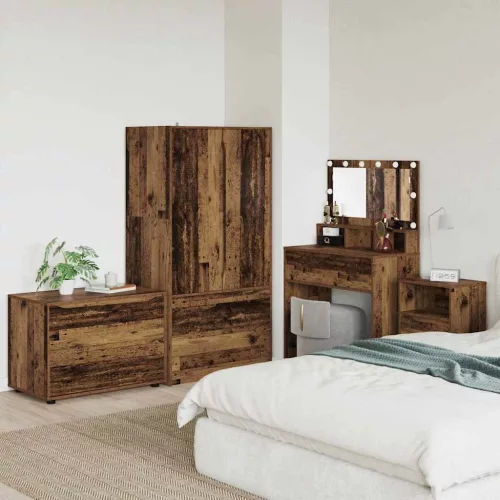 vidaXL Tárolószekrény Öreg fa 80 x 48 x 57 cm Faanyag