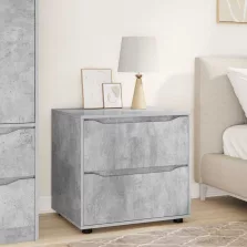   vidaXL Tárolószekrény Beton Szürke 60 x 48 x 57 cm Faanyag
