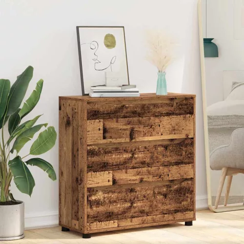 vidaXL Tárolószekrény Öreg fa 80 x 31 x 81 cm Faanyag