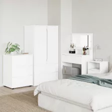 vidaXL Tárolószekrény Fehér 60 x 48 x 81 cm Faanyag