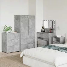   vidaXL Tárolószekrény Beton Szürke 60 x 48 x 81 cm Faanyag