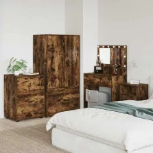   vidaXL Tárolószekrény Füstölt tölgy 60 x 48 x 81 cm Faanyag