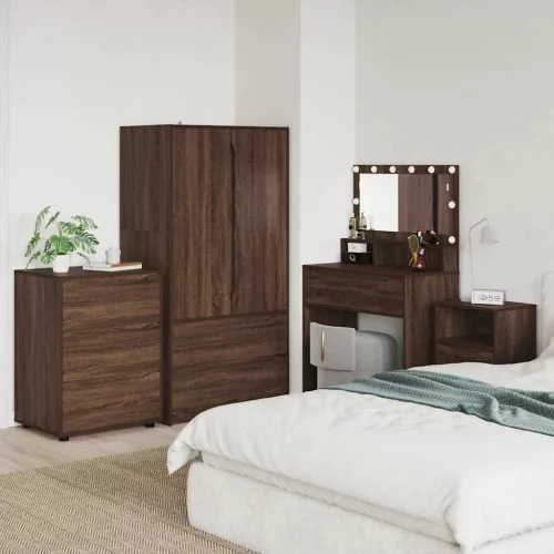 vidaXL Tárolószekrény Barna Tölgy 60 x 48 x 81 cm Faanyag