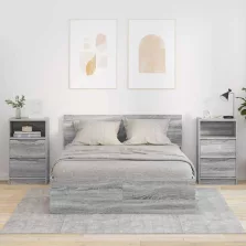   vidaXL Éjjeliszekrények 2 pcs Szürke Sonoma 40 x 30 x 467 cm Faanyag