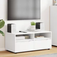 vidaXL TV szekrény fiókkal Fehér 100 x 48 x 43 cm Faanyag