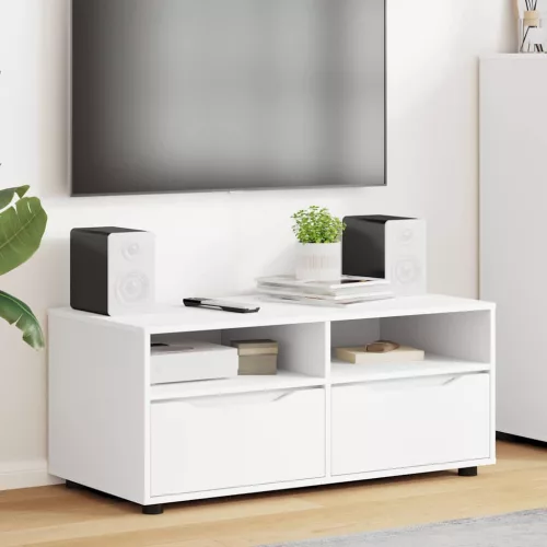 vidaXL TV szekrény fiókkal Fehér 100 x 48 x 43 cm Faanyag