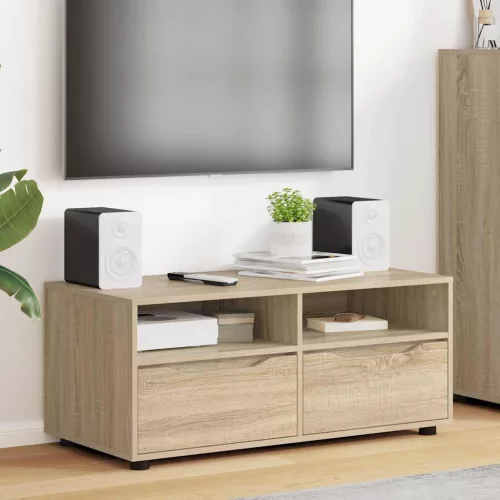 vidaXL TV szekrény fiókkal Sonoma tölgy 100 x 48 x 43 cm Faanyag