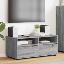   vidaXL TV szekrény fiókkal Szürke Sonoma 100 x 48 x 43 cm Faanyag