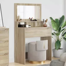   vidaXL Hálószobai Öltözködő Asztalok Sonoma tölgy 80 x 39,6 x 135 cm