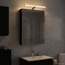   vidaXL Fürdőszobai tükörszekrény Fekete tölgy 40 x 10,5 x 60,5 cm