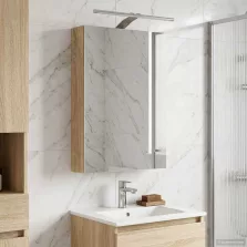   vidaXL Fürdőszobai tükörszekrény Sonoma tölgy 40 x 10,5 x 60,5 cm