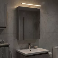   vidaXL Fürdőszobai tükörszekrény Szürke Sonoma 40 x 10,5 x 60,5 cm