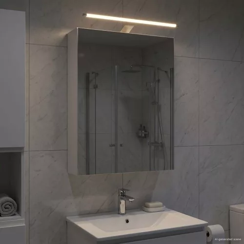 vidaXL Fürdőszobai tükörszekrény Fehér 50 x 14,5 x 70 cm Faanyag