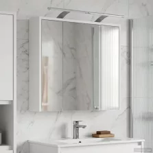   vidaXL Fürdőszobai tükörszekrény Fehér 63,5 x 16 x 62,5 cm Faanyag