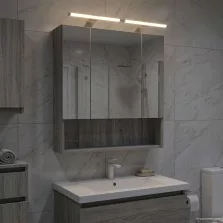   vidaXL Fürdőszobai tükörszekrény Szürke Sonoma 60 x 14.5 x 70 cm