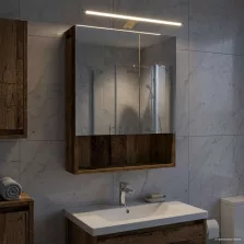   vidaXL Fürdőszobai tükörszekrény Öreg fa 50 x 14,5 x 70 cm Faanyag