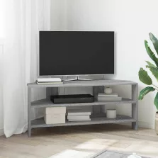 vidaXL SarokTVSzekrény Szürke Sonoma 102x40,5x45cm Faanyag