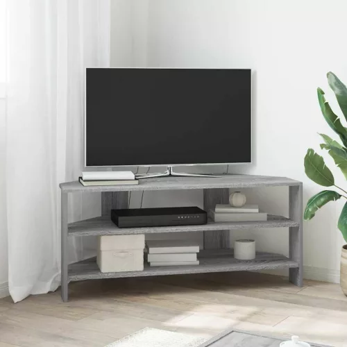 vidaXL SarokTVSzekrény Szürke Sonoma 102x40,5x45cm Faanyag