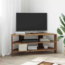 vidaXL SarokTVSzekrény Öreg fa 102x40,5x45cm Faanyag