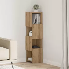 vidaXL Sarokszekrény Artisan tölgy 25,5x25x102cm Faanyag