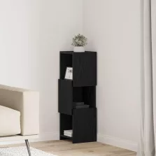 vidaXL Sarokszekrény Fehér 25,5x25x80cm Faanyag