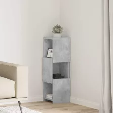 vidaXL Sarokszekrény Fehér 25,5x25x80cm Faanyag