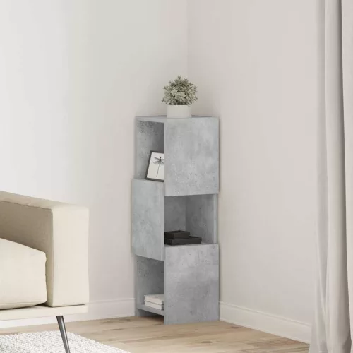 vidaXL Sarokszekrény Fehér 25,5x25x80cm Faanyag