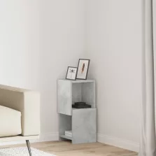 vidaXL Sarokszekrény Fehér 25,5x25x55cm Faanyag