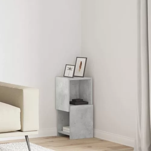 vidaXL Sarokszekrény Fehér 25,5x25x55cm Faanyag