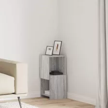 vidaXL Sarokszekrény Fehér 25,5x25x55cm Faanyag