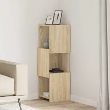 vidaXL Sarokszekrény Fehér 30,5x30x95cm Faanyag
