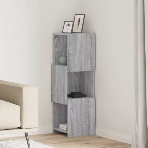 vidaXL Sarokszekrény Fehér 30,5x30x95cm Faanyag