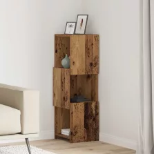 vidaXL Sarokszekrény Fehér 30,5x30x95cm Faanyag
