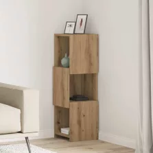 vidaXL Sarokszekrény Fehér 30,5x30x95cm Faanyag