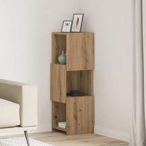 vidaXL Sarokszekrény Fehér 30,5x30x95cm Faanyag