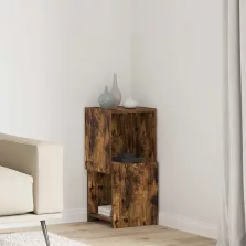 vidaXL Sarokszekrény Fehér 30,5x30x65cm Faanyag