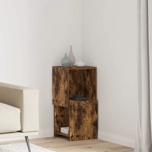 vidaXL Sarokszekrény Fehér 30,5x30x65cm Faanyag