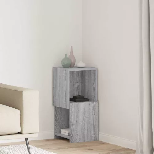 vidaXL Sarokszekrény Fehér 30,5x30x65cm Faanyag