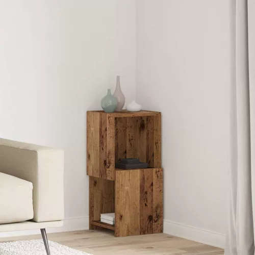 vidaXL Sarokszekrény Fehér 30,5x30x65cm Faanyag
