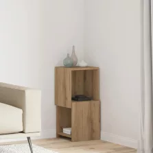 vidaXL Sarokszekrény Fehér 30,5x30x65cm Faanyag