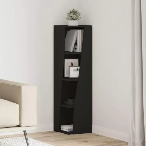 vidaXL Sarokszekrény Fehér 27,5x27x102cm Faanyag