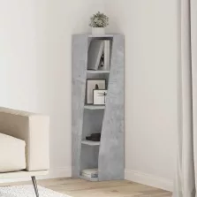 vidaXL Sarokszekrény Fehér 27,5x27x102cm Faanyag