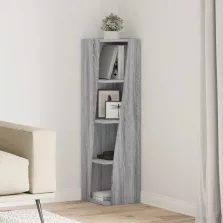 vidaXL Sarokszekrény Fehér 27,5x27x102cm Faanyag
