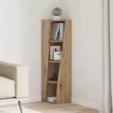 vidaXL Sarokszekrény Fehér 27,5x27x102cm Faanyag