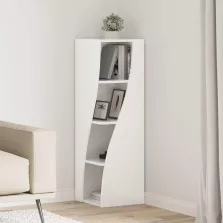 vidaXL Sarokszekrény Fehér 32x32x102cm Faanyag