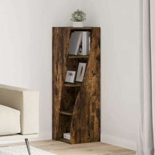 vidaXL Sarokszekrény Fehér 32x32x102cm Faanyag