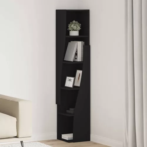vidaXL Sarokszekrény Fehér 27,5x27x140cm Faanyag