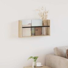   vidaXL Magazin állvány polcokkal Sonoma tölgy 60 x 12 x 30 cm Faanyag