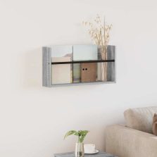   vidaXL Magazin állvány polcokkal Szürke Sonoma 60 x 12 x 30 cm Faanyag